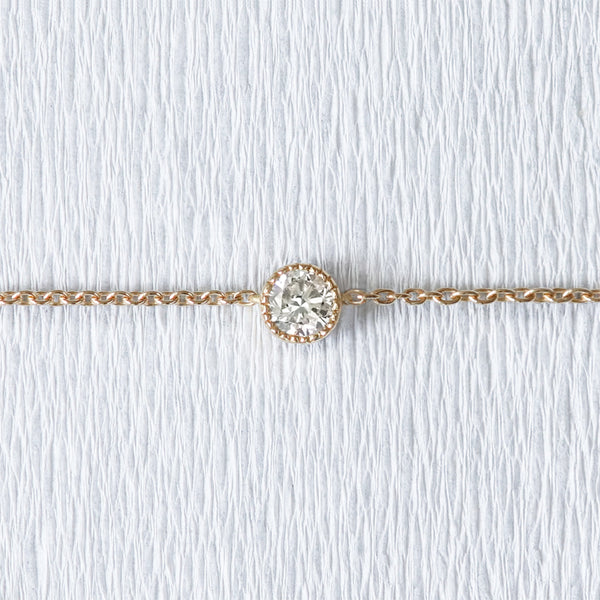 Bracelet en or 18 carats et diamant rond | Deloison Paris