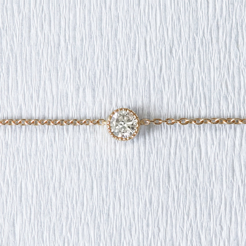 Bracelet en or 18 carats et diamant rond | Deloison Paris