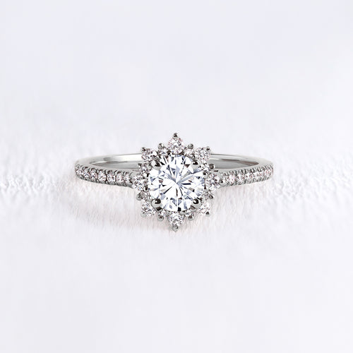 Bague marguerite diamant pavé - Deloison Paris