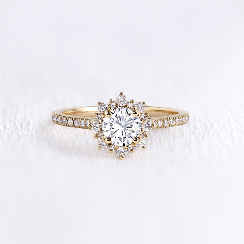 Bague marguerite diamant pavé - Deloison Paris