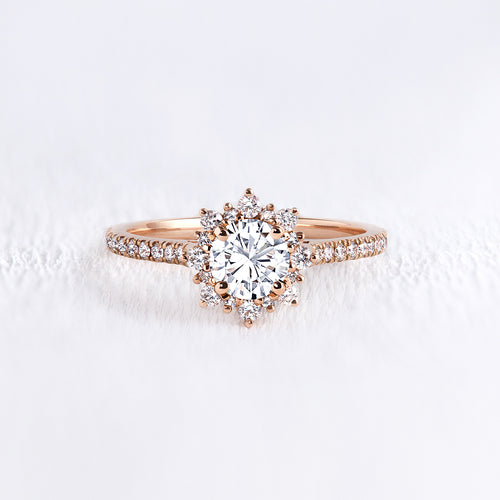 Bague marguerite diamant pavé - Deloison Paris