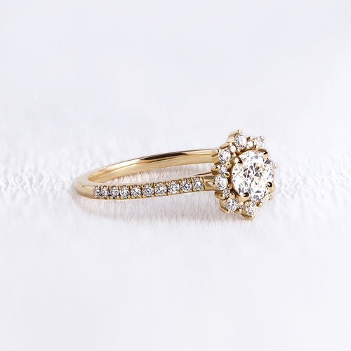 Bague marguerite diamant pavé - Deloison Paris