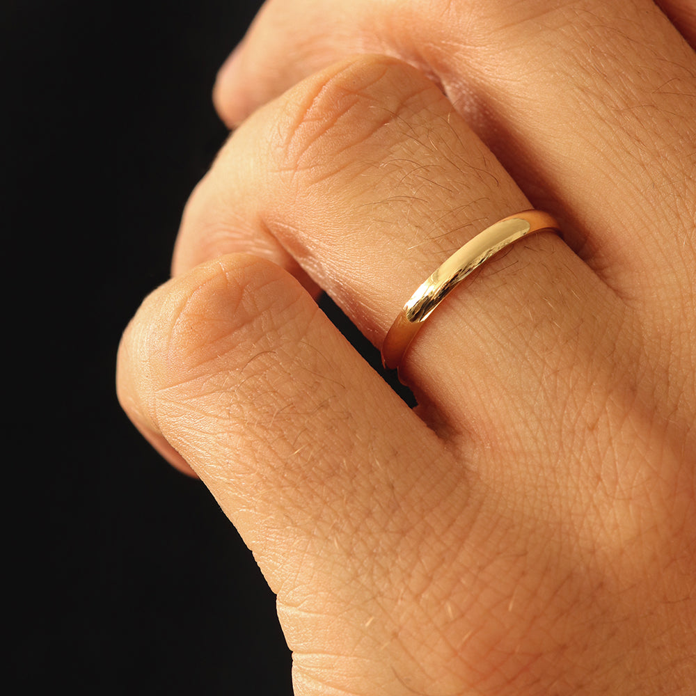 Wedding Gold Ring Alliance De Mariage Couple Alliance Homme Demi