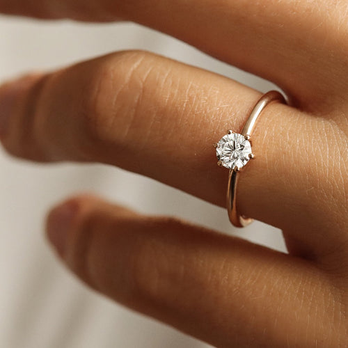 Bague solitaire diamant - Deloison Paris